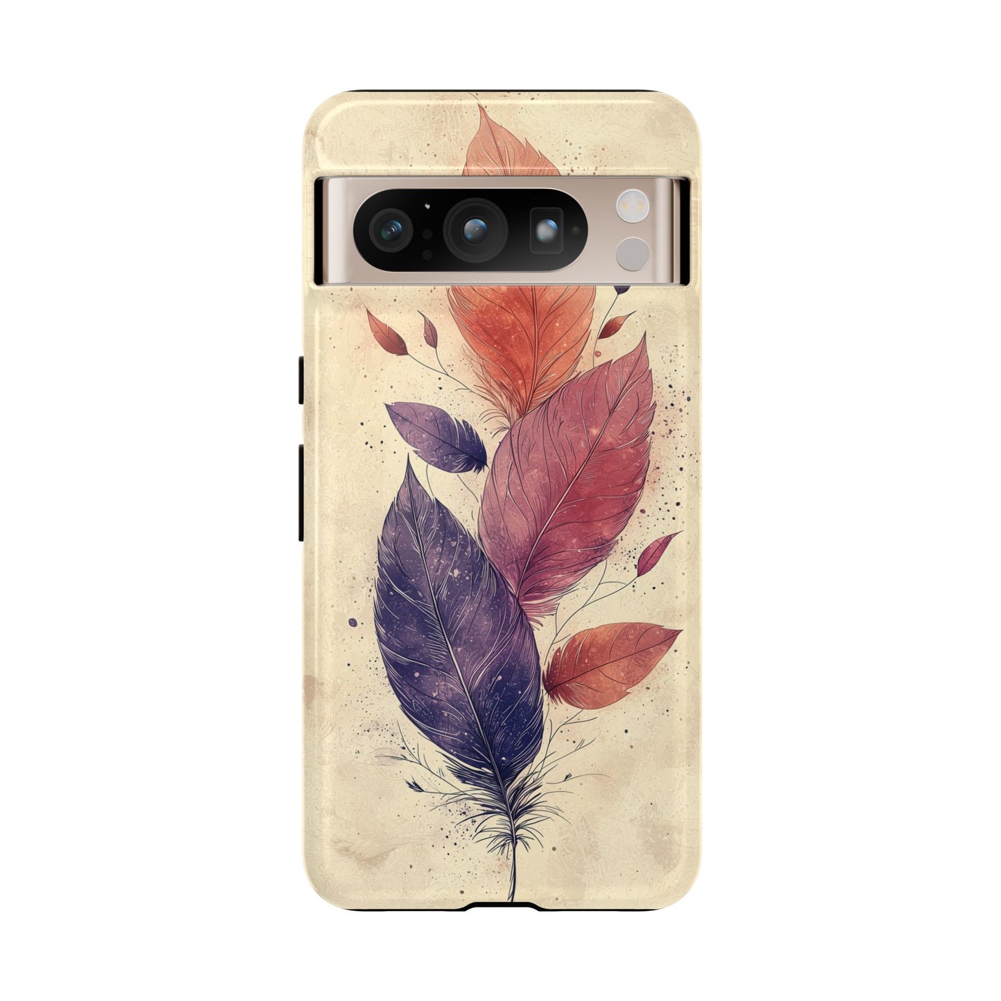 Boho Feather Bloom Phone Case for iPhone, Pixel & Samsung