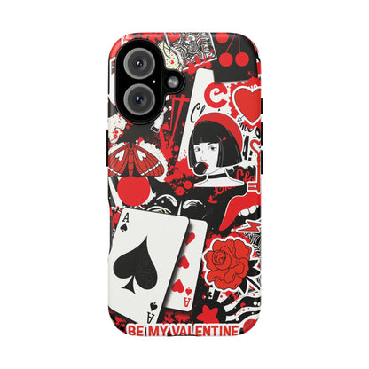 Bold Red & Black Ace Card Phone Case
