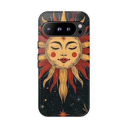 Boho Cosmic Sun Phone Case for iPhone, Pixel & Samsung