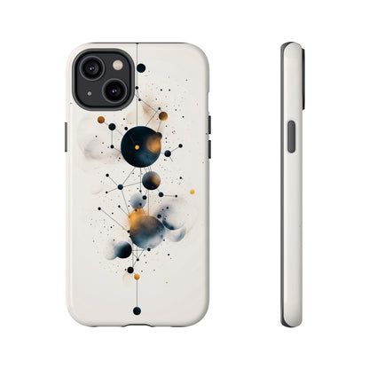 Cosmic Connect – Orbital Geometry Abstract Phone Case for iPhone, Google Pixel, Samsung