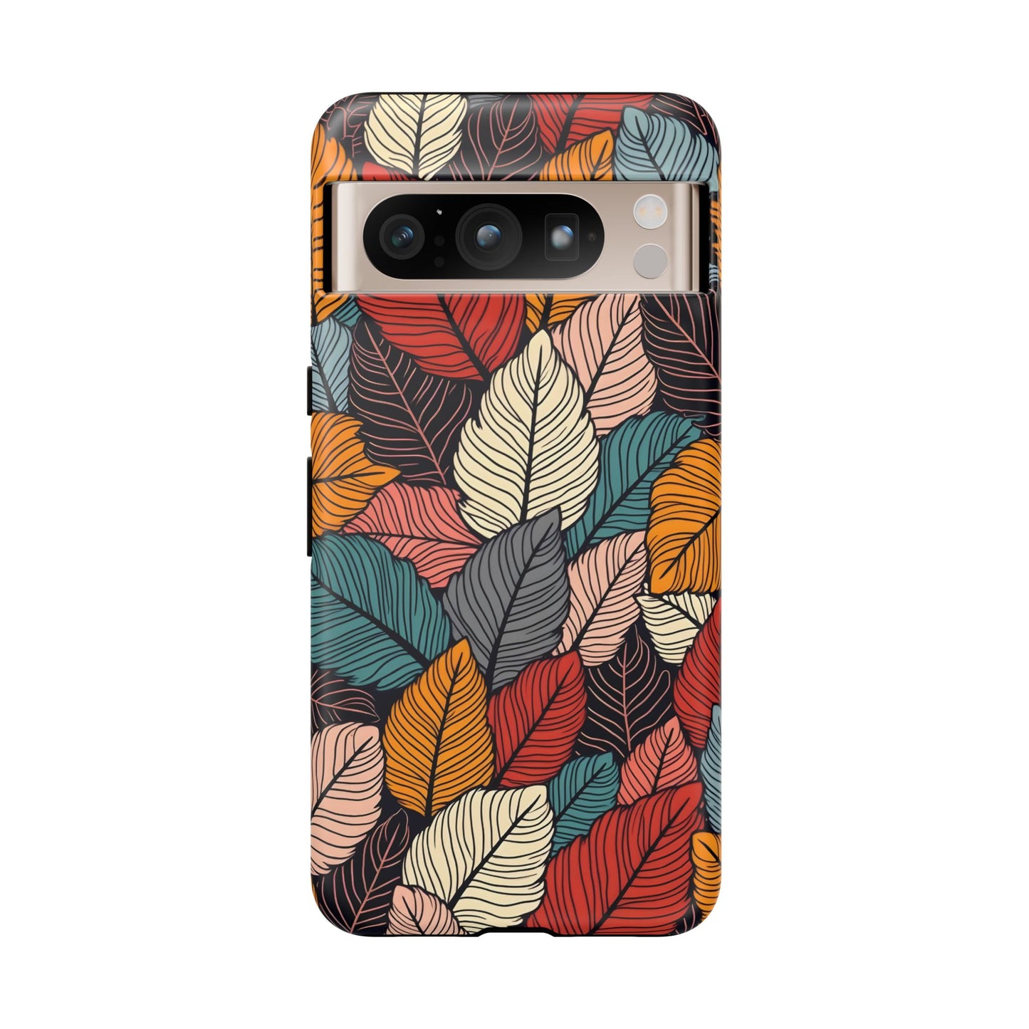 Colorful Abstract Leaves Pattern Design