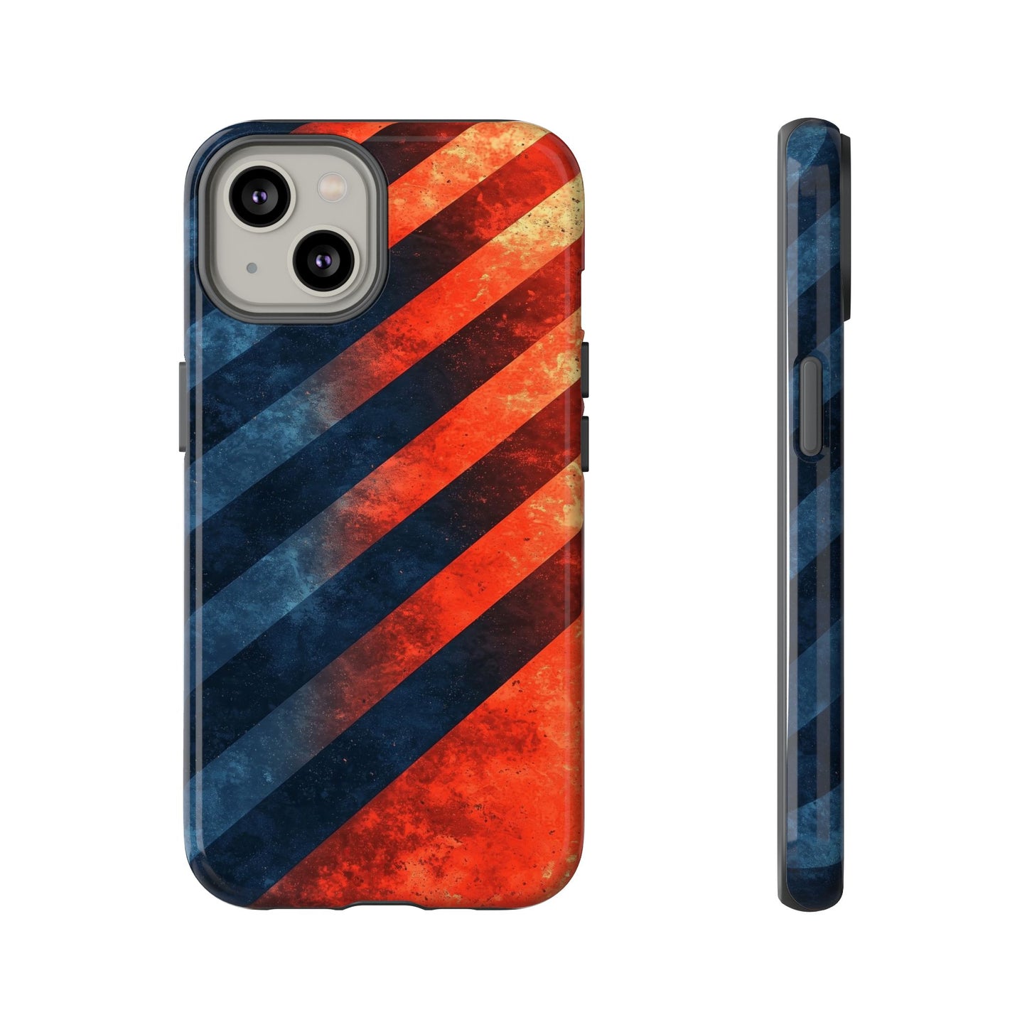Molten Stripes – Grunge Gradient Abstract Phone Case for iPhone, Samsung & Pixel
