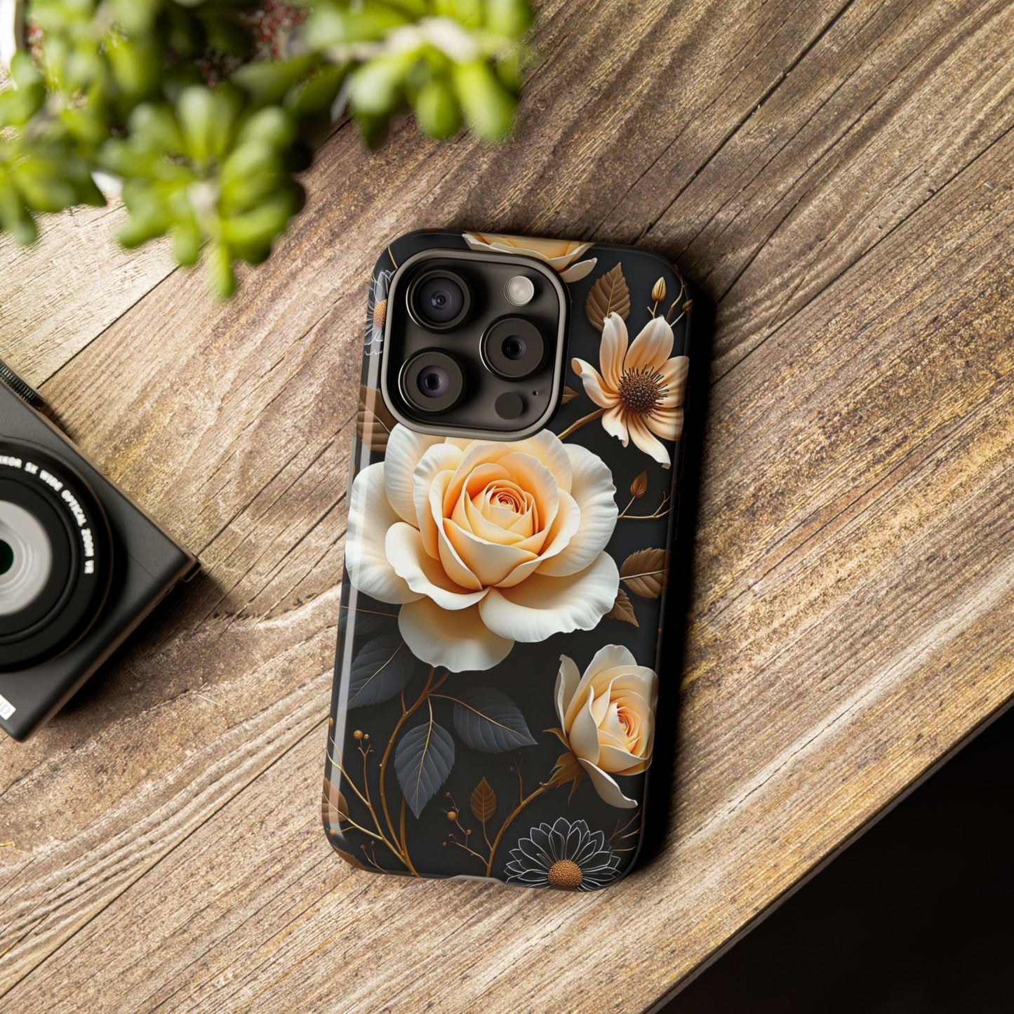 Elegant 3D Floral Design, Botanical Phone Case design for Iphone.