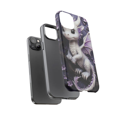 Charming Young Dragon on a Branch Phone Case Design