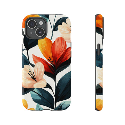 Sunset Garden Floral Case | Vibrant Bloom Design for iPhone, Pixel & Samsung