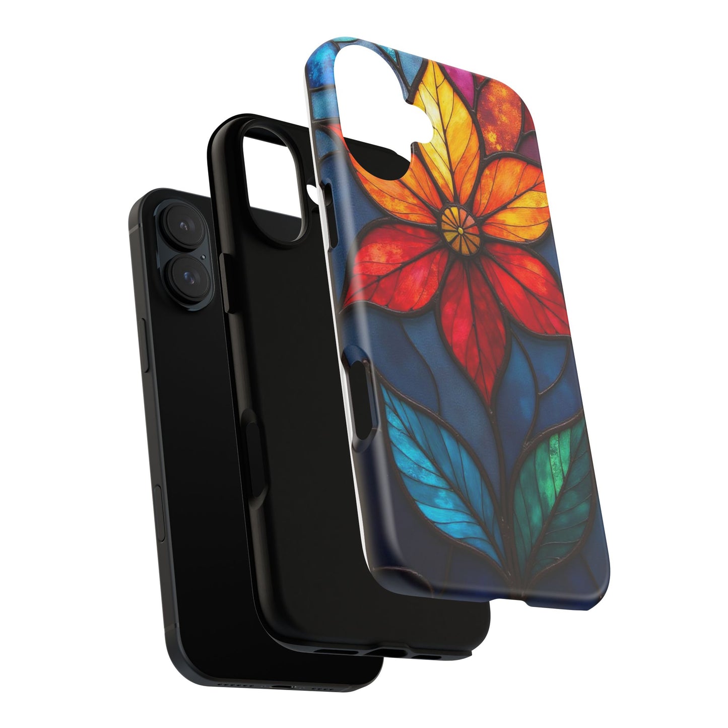 Radiant Blossom: Red and Orange Floral Elegance