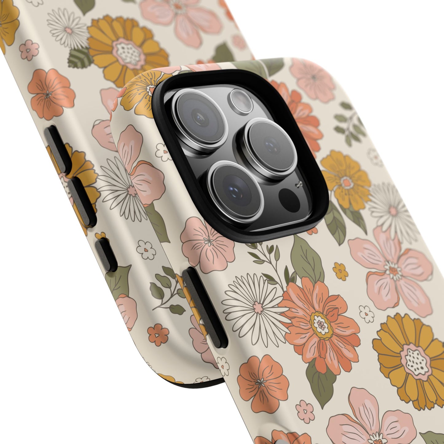 Retro Floral Phone Case - Vintage Aesthetic for iPhone, Samsung & Google Pixel