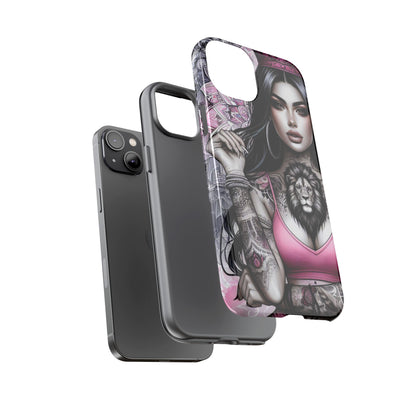 Queen of the Jungle – Regal Tattooed Goddess Mobile Cover