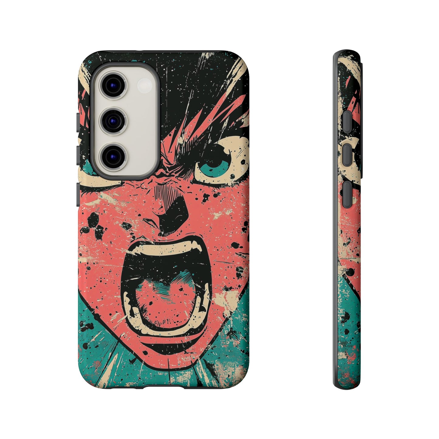 Rage Unleashed | Retro Scream Manga Phone Case for iPhone, Samsung & Pixel