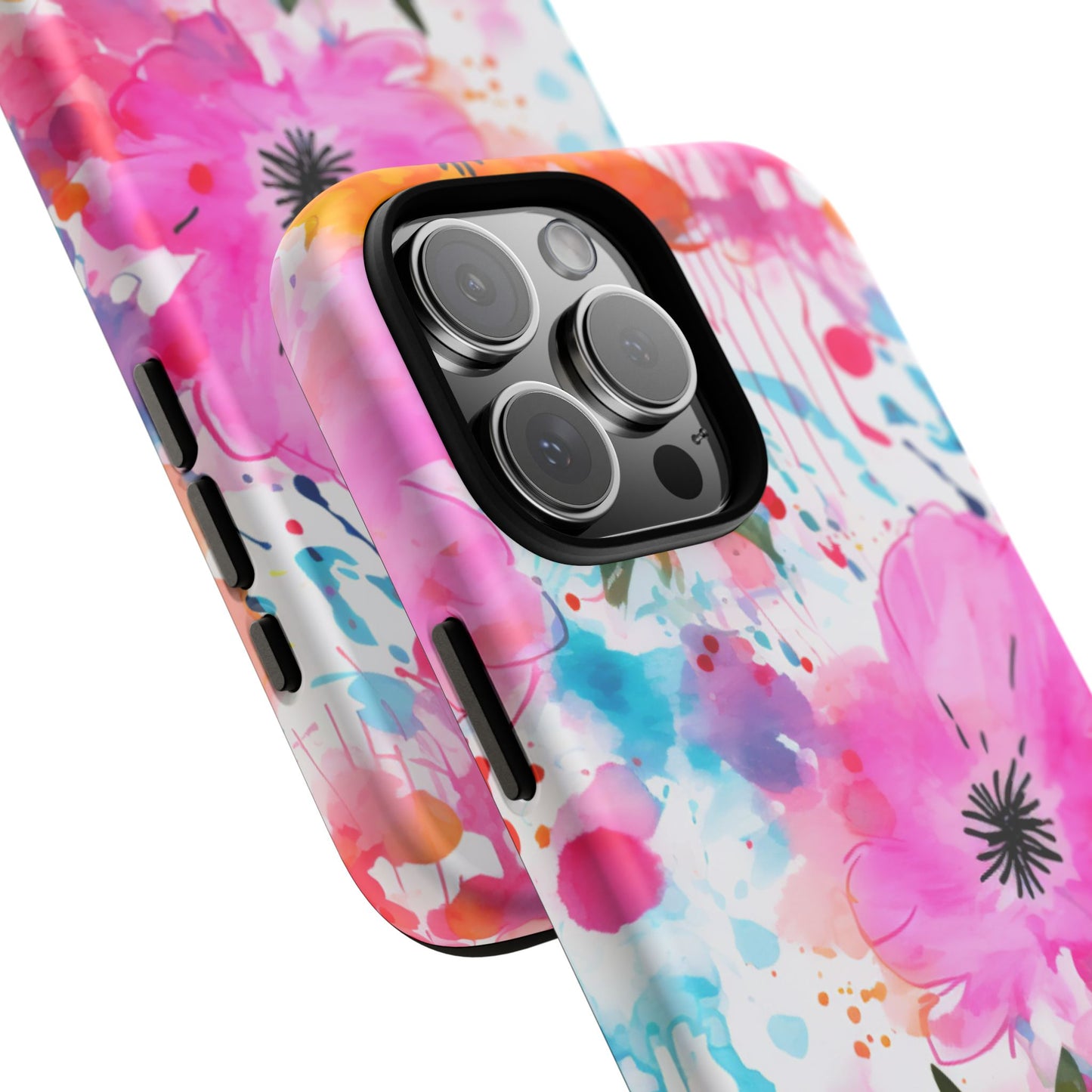Vibrant Watercolor Floral Phone Case – Artistic & Colorful Design