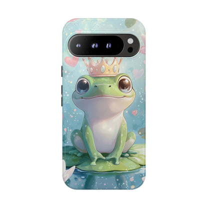 Royal Frog Phone Case – Cute Anime Aesthetic for iPhone, Google Pixel & Samsung