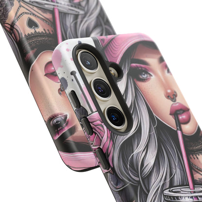 Pink Aesthetic Rebel – Iced Coffee & Inked Beauty Mobile Cover