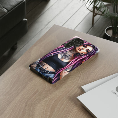Tattooed Rebel – Gothic Cat Spirit Mobile Cover