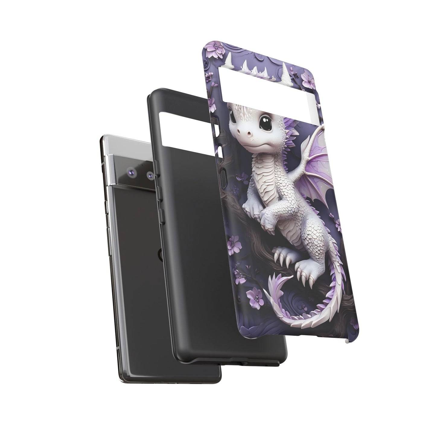 Charming Young Dragon on a Branch Phone Case Design