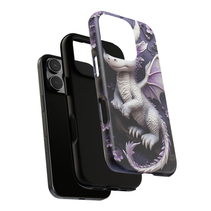 Charming Young Dragon on a Branch Phone Case Design