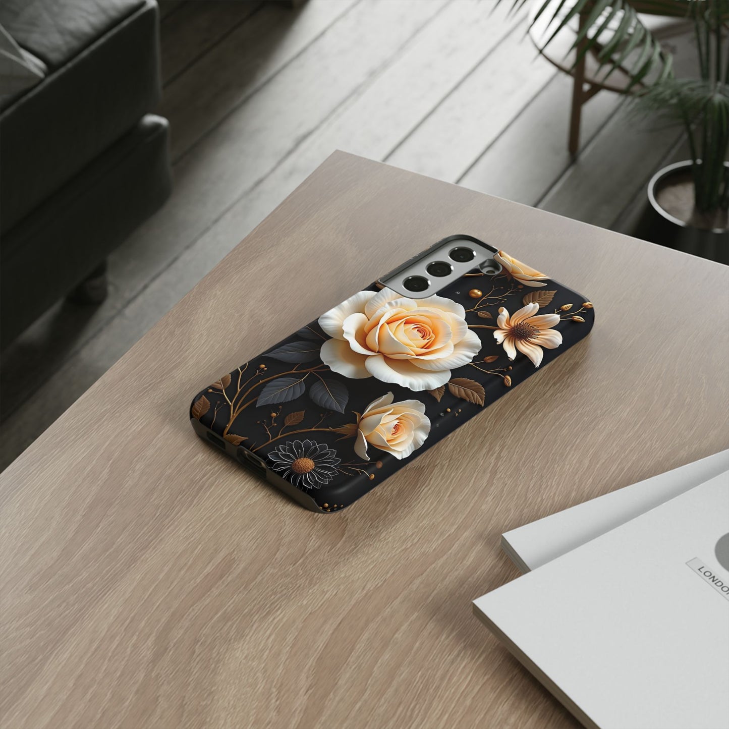 Elegant 3D Floral Design, Botanical Phone Case design for Iphone.