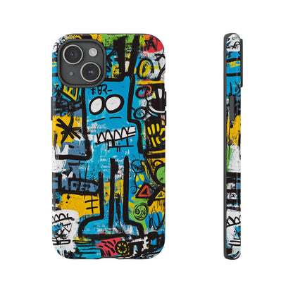 Basquiat Design Phone Case – Unique Street Art Protector - iPhone, Samsung & Google Pixel Cover - Artistic Painting Case,  Art Lover Gift