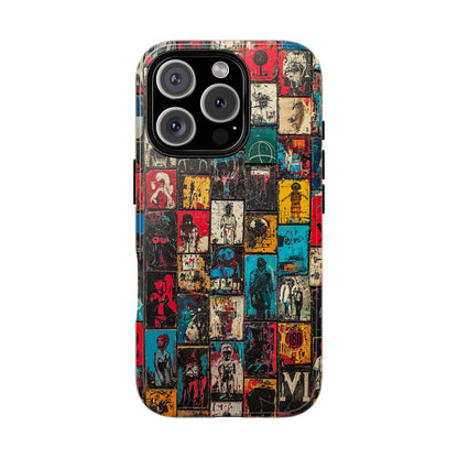 Abstract Art Phone Case – Basquiat-Inspired Phone Cover - iPhone, Samsung & Google Pixel Cover - Artistic Painting Case,  Art Lover Gift