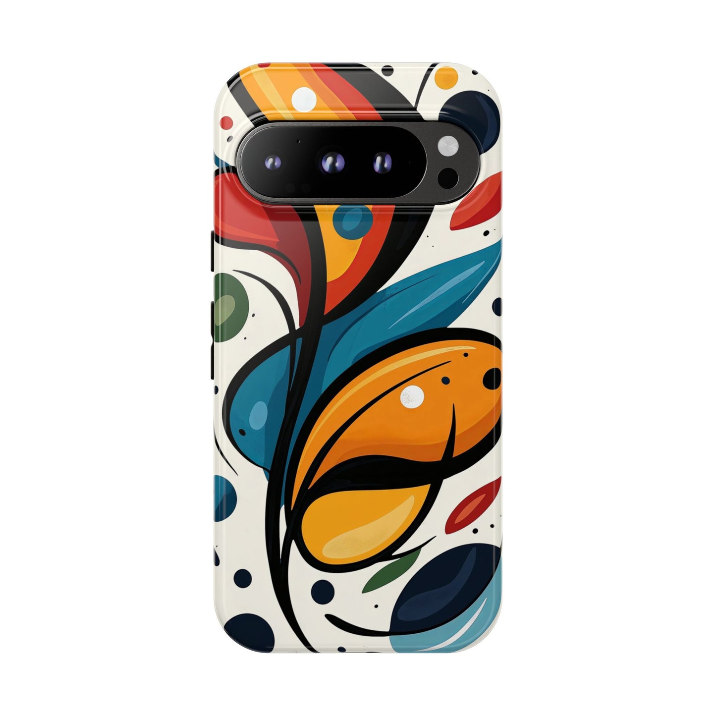 Vibrance Bloom – Bold Abstract Burst Phone Case for iPhone, Google Pixel, Samsung