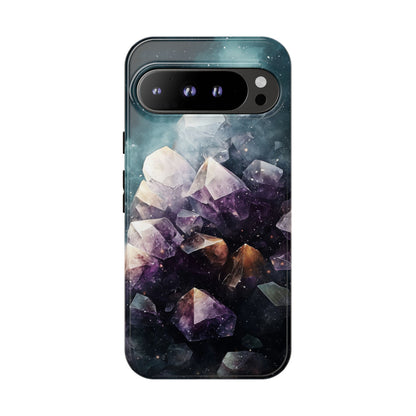 Galactic Amethyst Stones Phone Case for iPhone, Samsung & Google Pixel