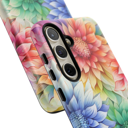 Rainbow Bloom Mandala Floral Mobile Case