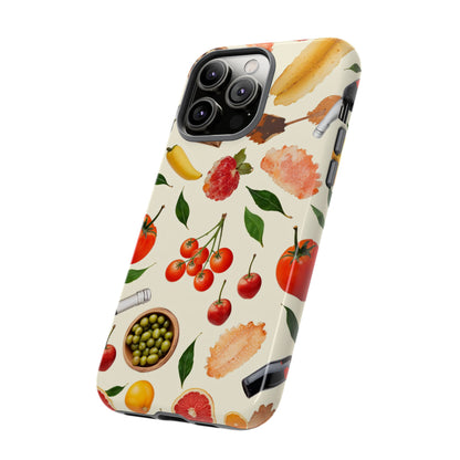 Fresh Fruits & Veggies Pattern Phone Case