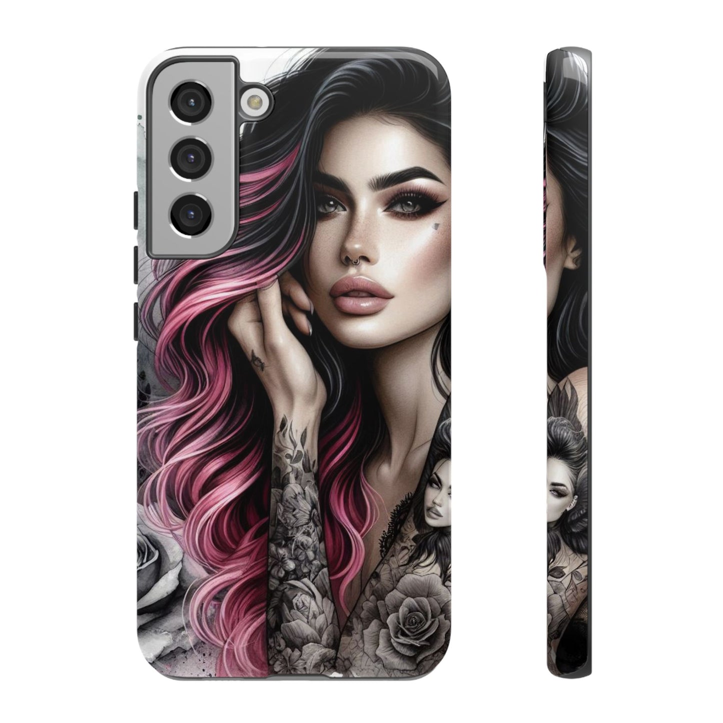 Tattooed Elegance – Gothic Art Mobile Cover