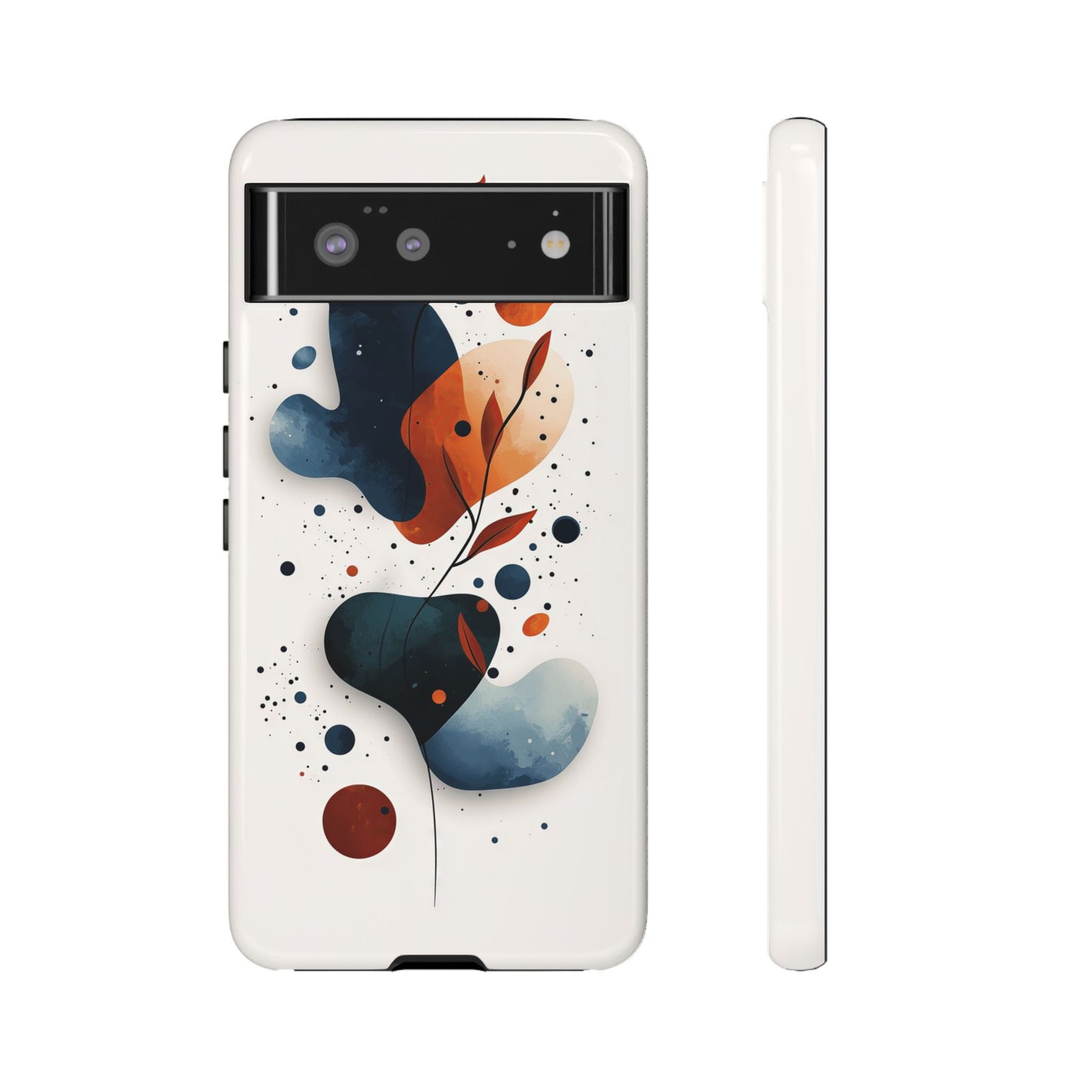 Celestial Bloom – Minimal Abstract Phone Case for iPhone, Samsung & Pixel