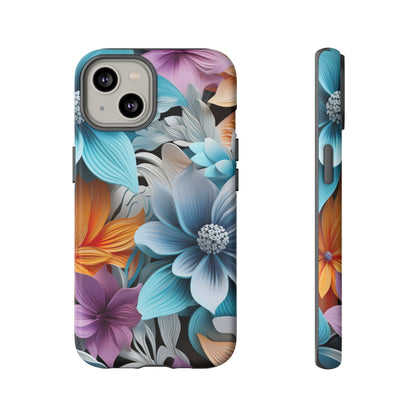 Elegant 3D Floral Bloom Mobile Case – Vivid & Artistic