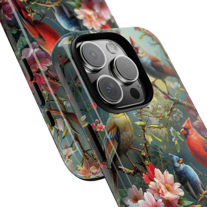 Floral Birds Phone Case – Cute & Protective Cover for iPhone, Samsung & Google Pixel