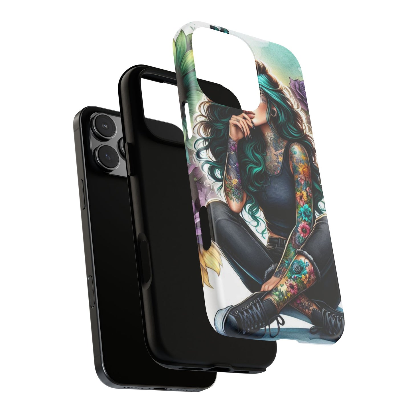 Urban Wildflower – Edgy Tattooed Beauty Mobile Cover