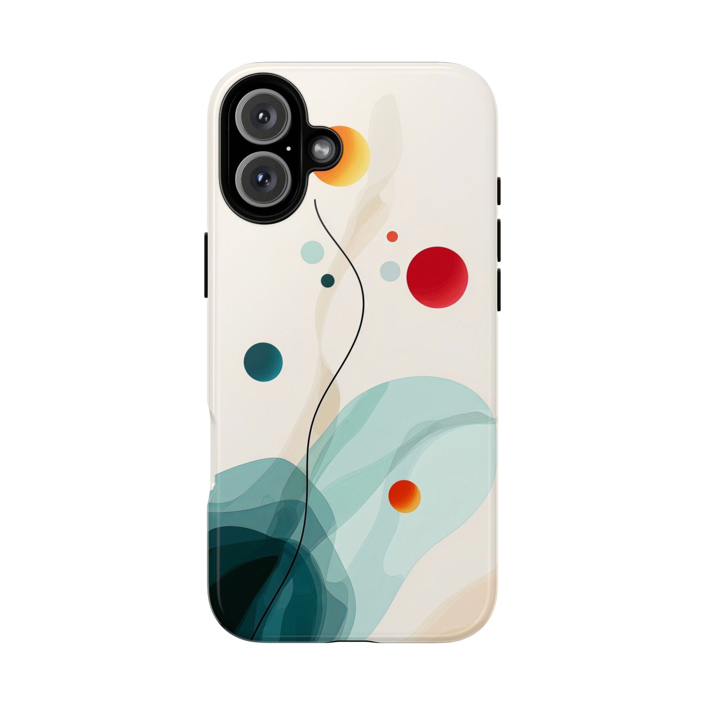 Cosmic Citrus Flow – Abstract Art Phone Case  for iPhone, Samsung & Pixel