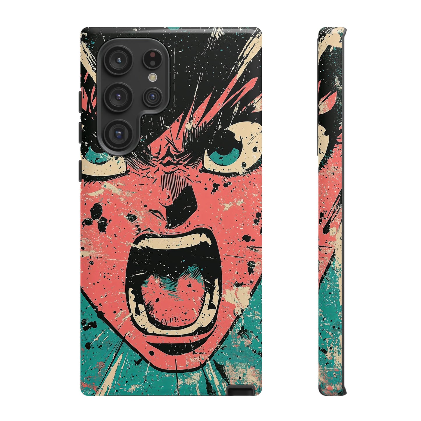 Rage Unleashed | Retro Scream Manga Phone Case for iPhone, Samsung & Pixel