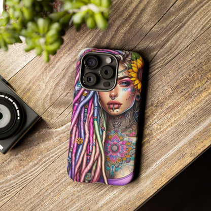 Boho Mandala Goddess – Ethereal Tattoo Art Mobile Cover