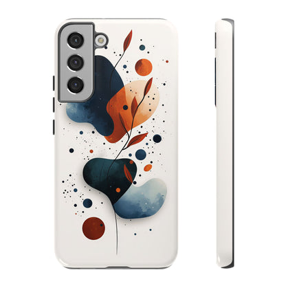 Celestial Bloom – Minimal Abstract Phone Case for iPhone, Samsung & Pixel