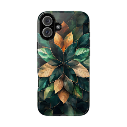 Golden Harmony Leaf Phone Case for iPhone, Samsung & Google Pixel