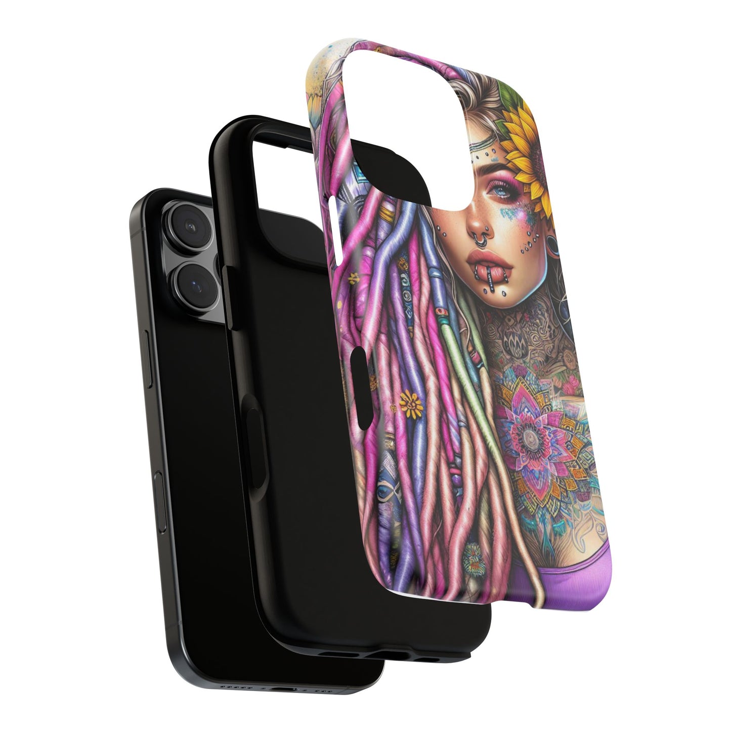 Boho Mandala Goddess – Ethereal Tattoo Art Mobile Cover
