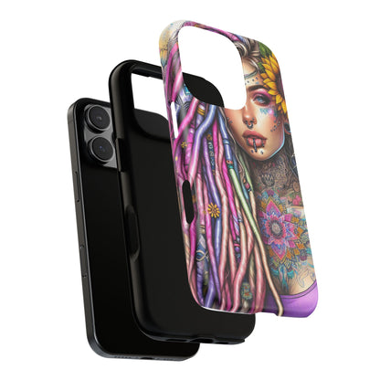Boho Mandala Goddess – Ethereal Tattoo Art Mobile Cover