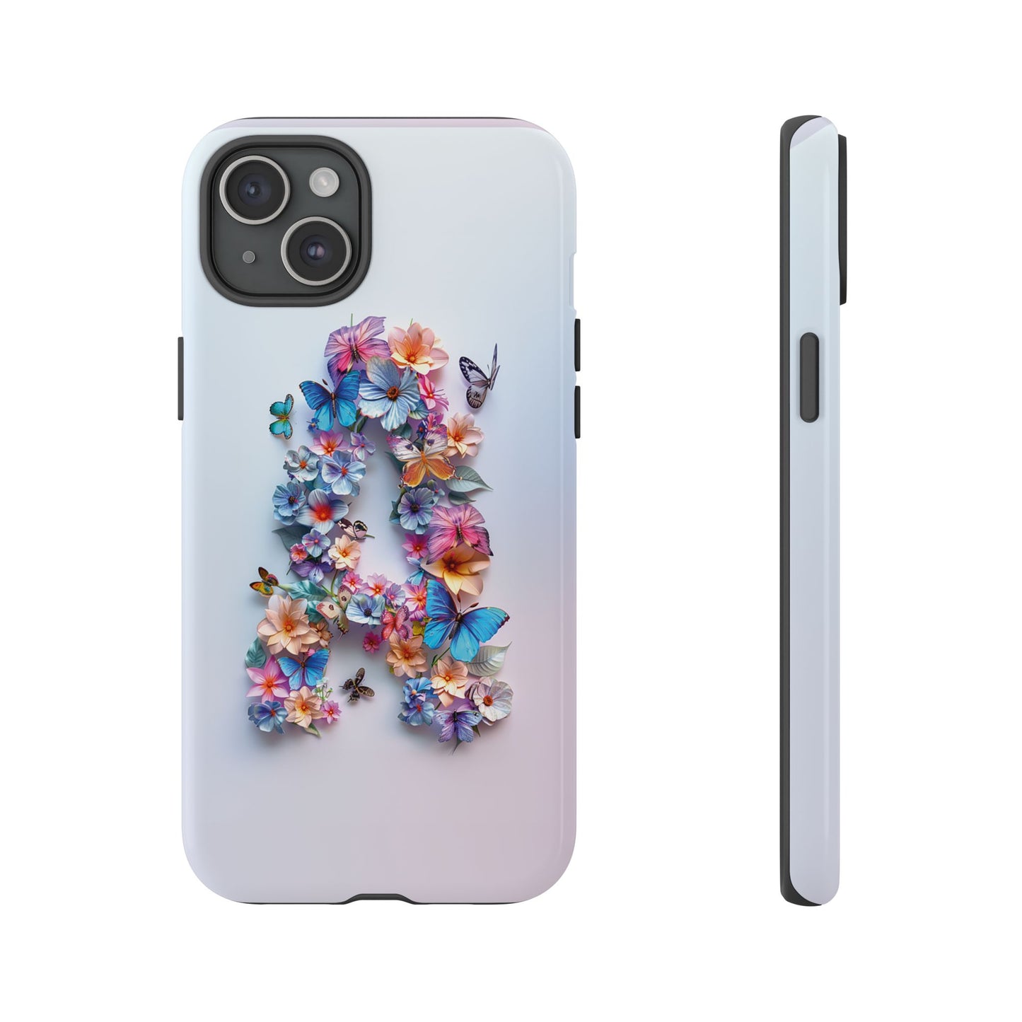 Floral Letter A Phone Case – Personalized Aesthetic Cover for iPhone, Samsung & Google Pixel