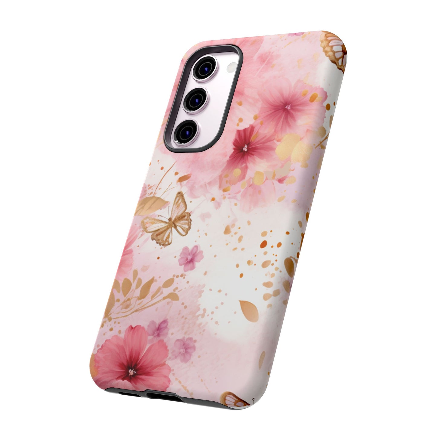 Blush Elegance Floral Mobile Case