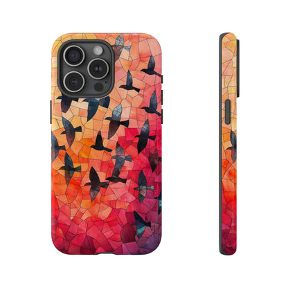 Chorus of Flight – Mosaic Birds Phone Case for iPhone, Samsung & Pixel