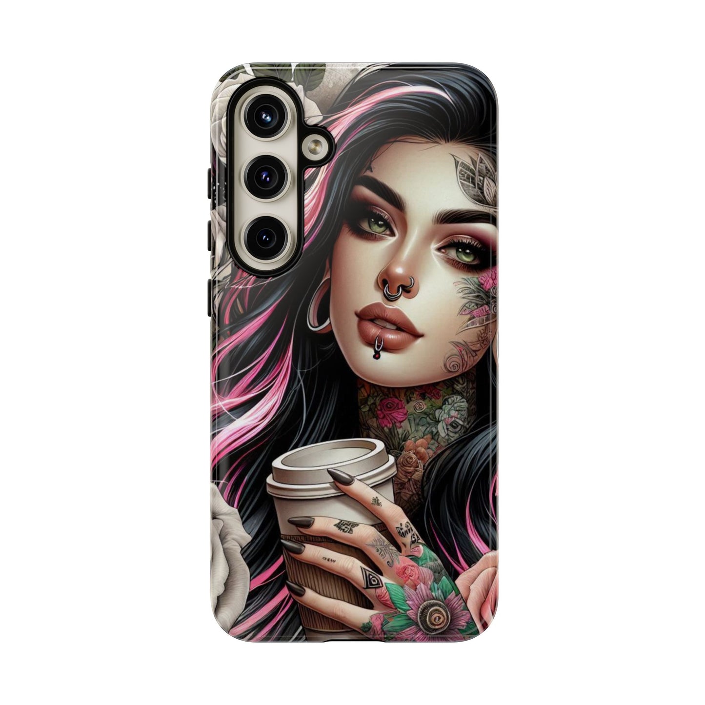 Gothic Rose Coffee Queen Mobile Case