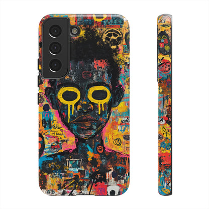 Basquiat Artwork Phone Case – Unique Graffiti Design– iPhone, Samsung & Google Pixel Cover - Artistic Painting Case, Art Lover Gift