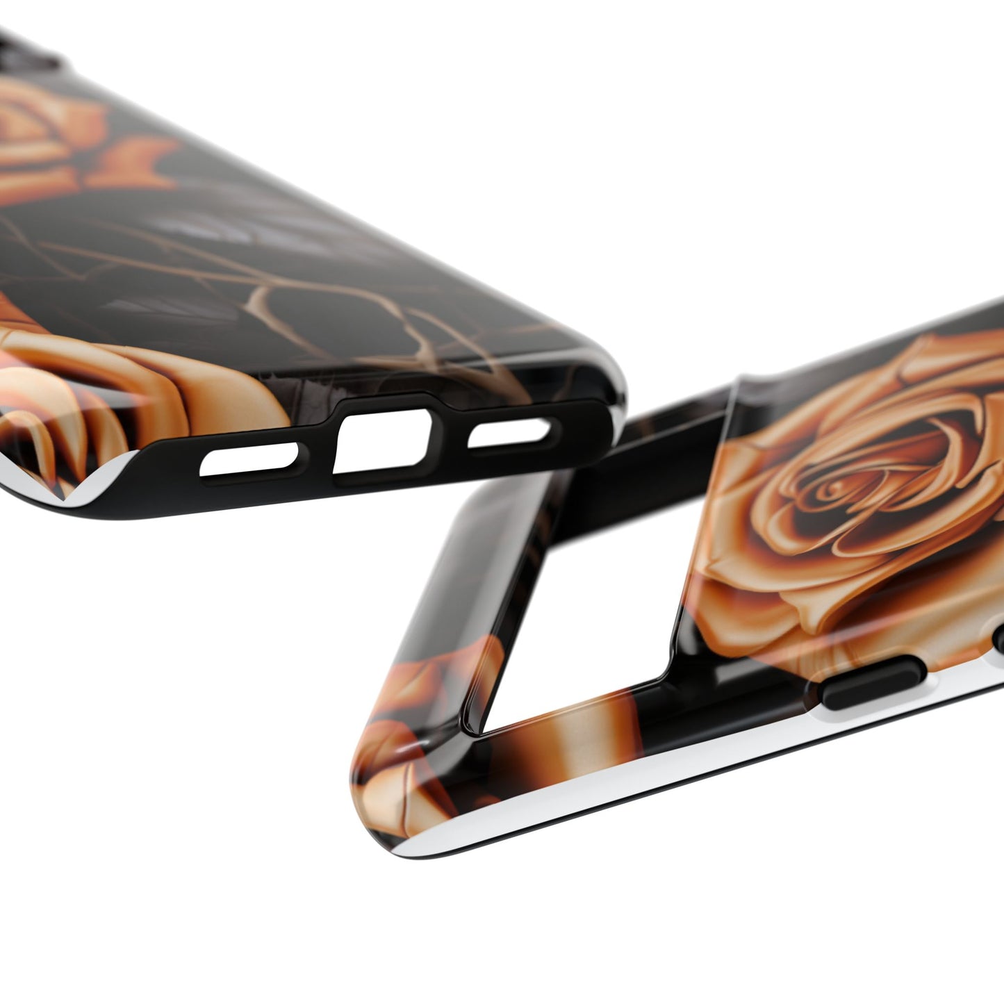 Midnight Gold Rose Mobile Case