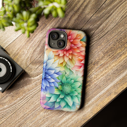 Rainbow Bloom Mandala Floral Mobile Case
