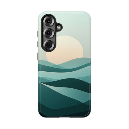Tranquil Dunes – Abstract Sunset Phone Case for iPhone, Samsung & Pixel