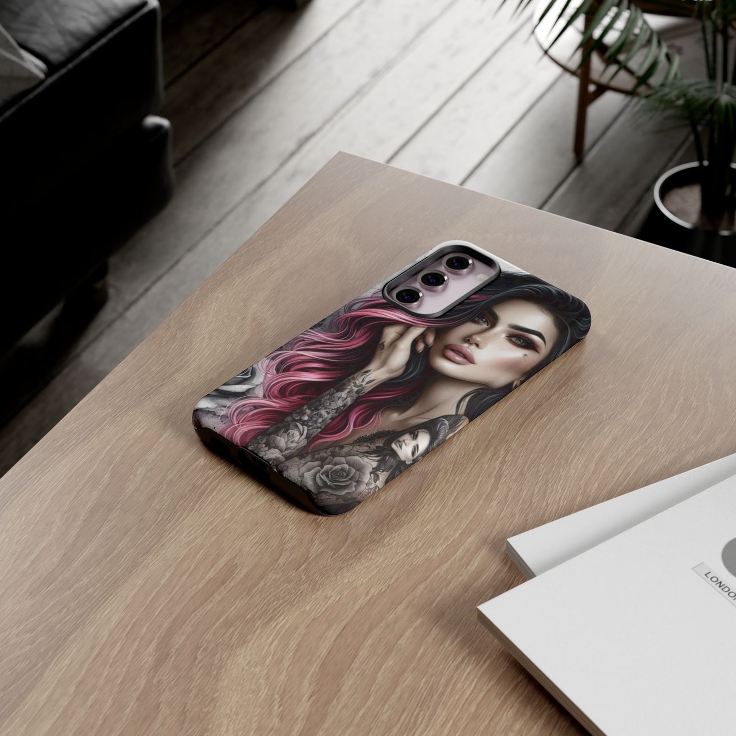 Tattooed Elegance – Gothic Art Mobile Cover