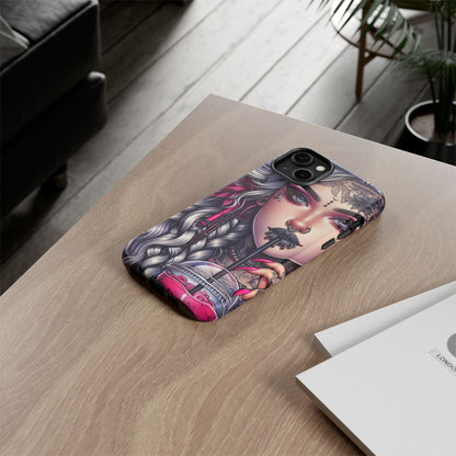 Icy Rebel – Silver Dreads & Edgy Street Chic Mobile Cover