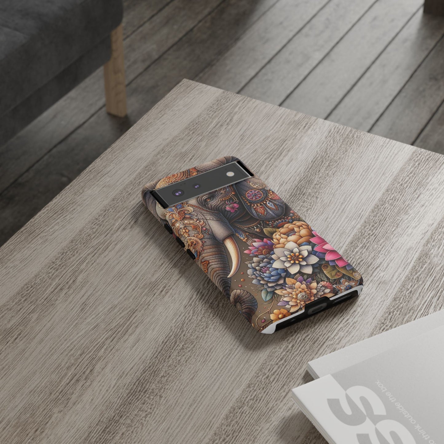 Royal Ornate Elephant Mobile Cover – Luxurious Bohemian Art