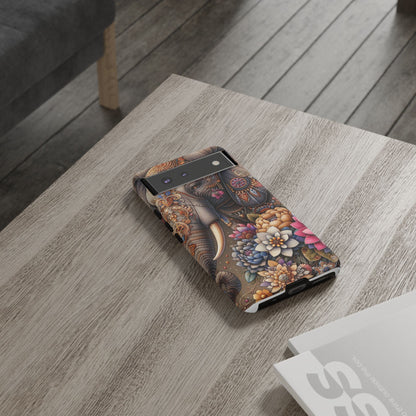 Royal Ornate Elephant Mobile Cover – Luxurious Bohemian Art